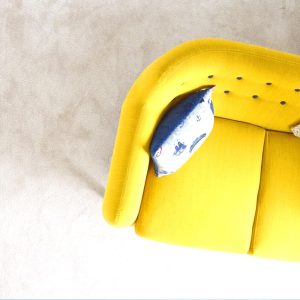 Yellow fancy sofa